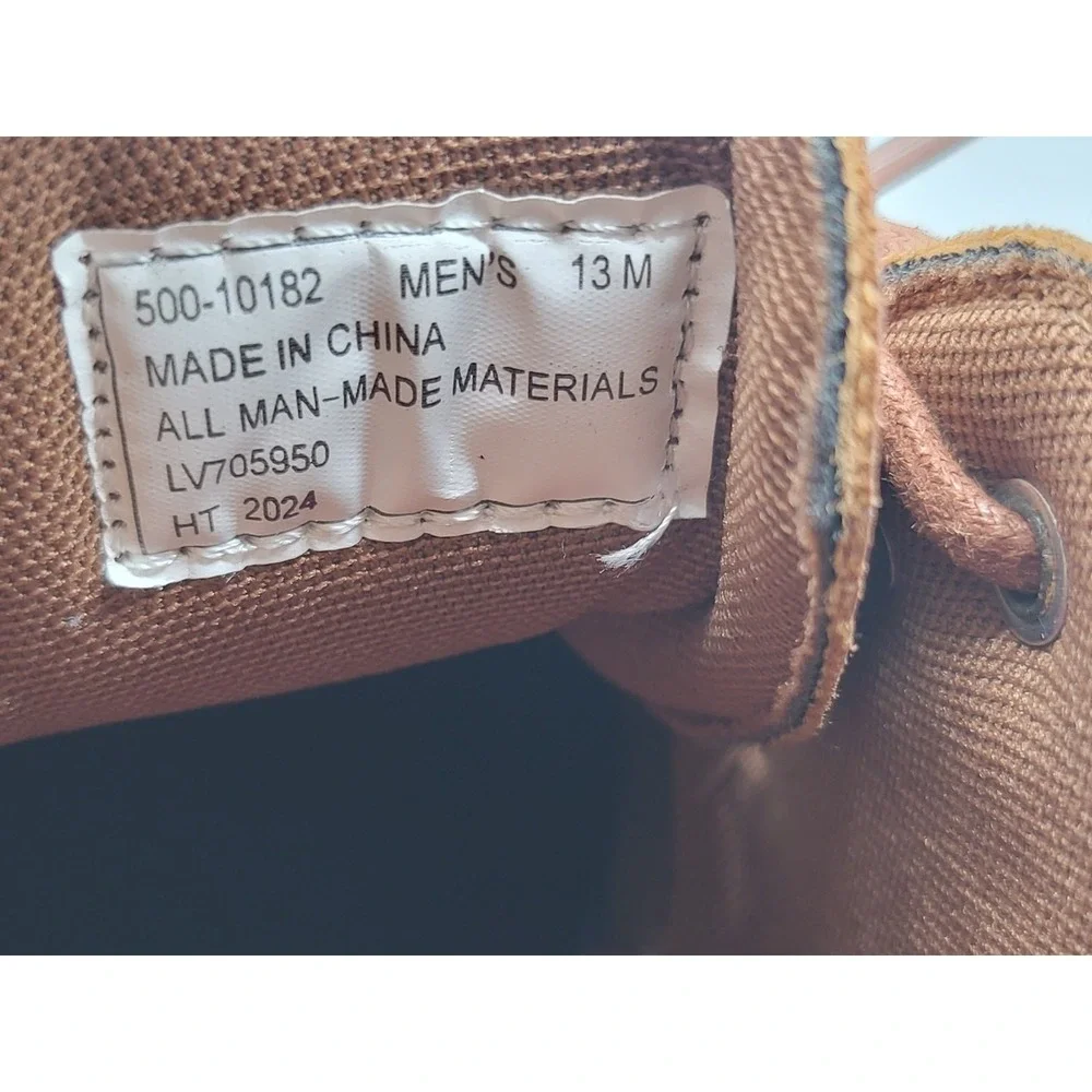Levi's Atwater Mens Waxed Sneaker Boots British Tan Brown NWOB Size 13 Chukka